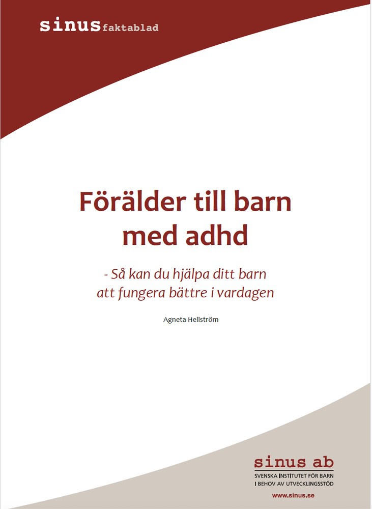 Faktablad Förälder till barn med adhd