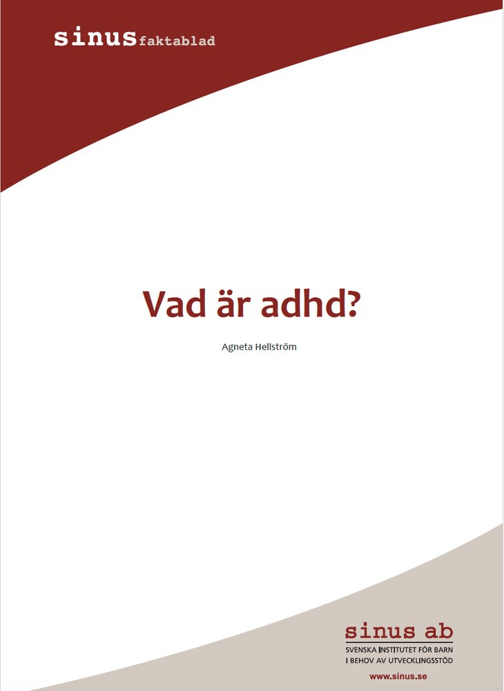 Faktablad - Vad är adhd